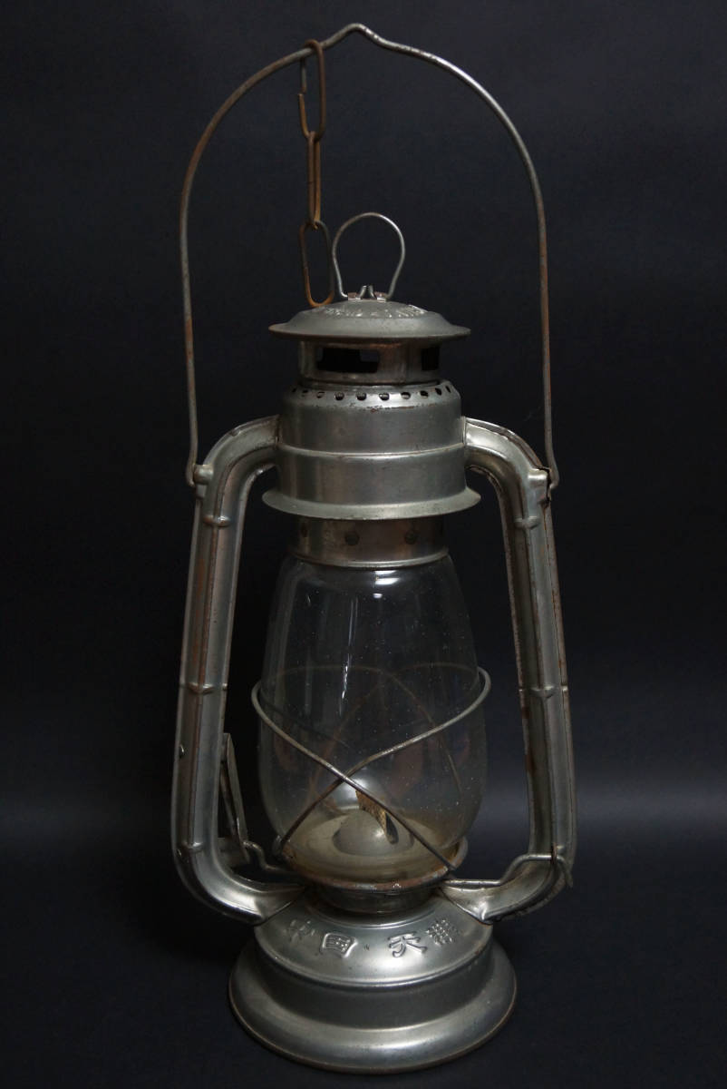 中国 古いオイルランプ 油灯-