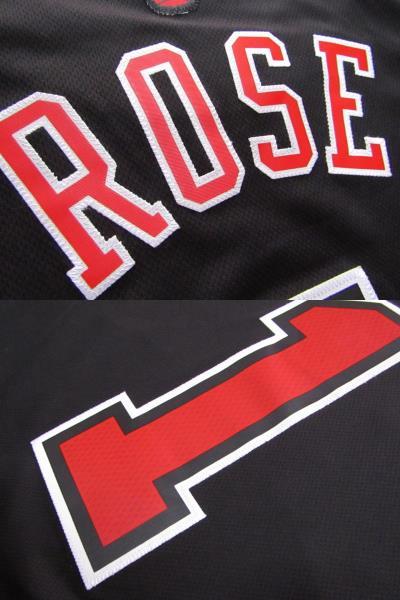 美品！ NBA ROSE #1 BULLS デリック・ローズ adidas製　シカゴ・ブルズ　アディダス ユニフォーム　ジャージ バスケ シャツ 刺繍_画像6