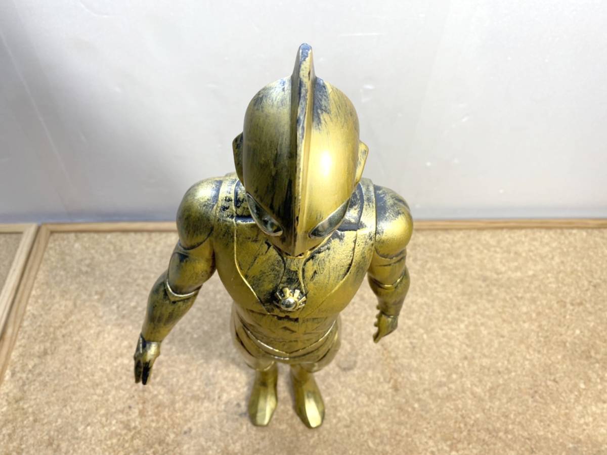  valuable BANDAI Bandai Ultraman Powered capital book@ collection 9 30 anniversary commemoration yellow gold. . god image figure approximately 48cm× approximately 20cm
