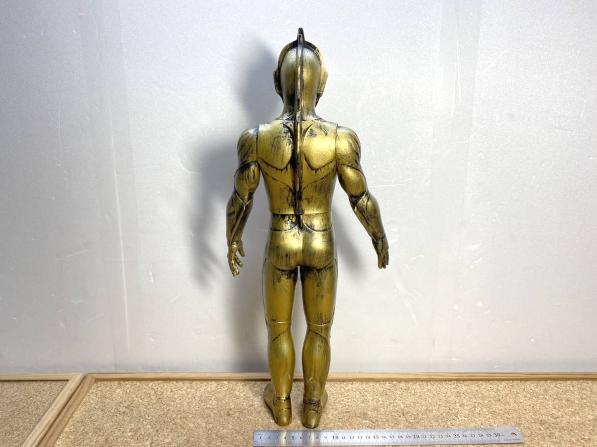  valuable BANDAI Bandai Ultraman Powered capital book@ collection 9 30 anniversary commemoration yellow gold. . god image figure approximately 48cm× approximately 20cm