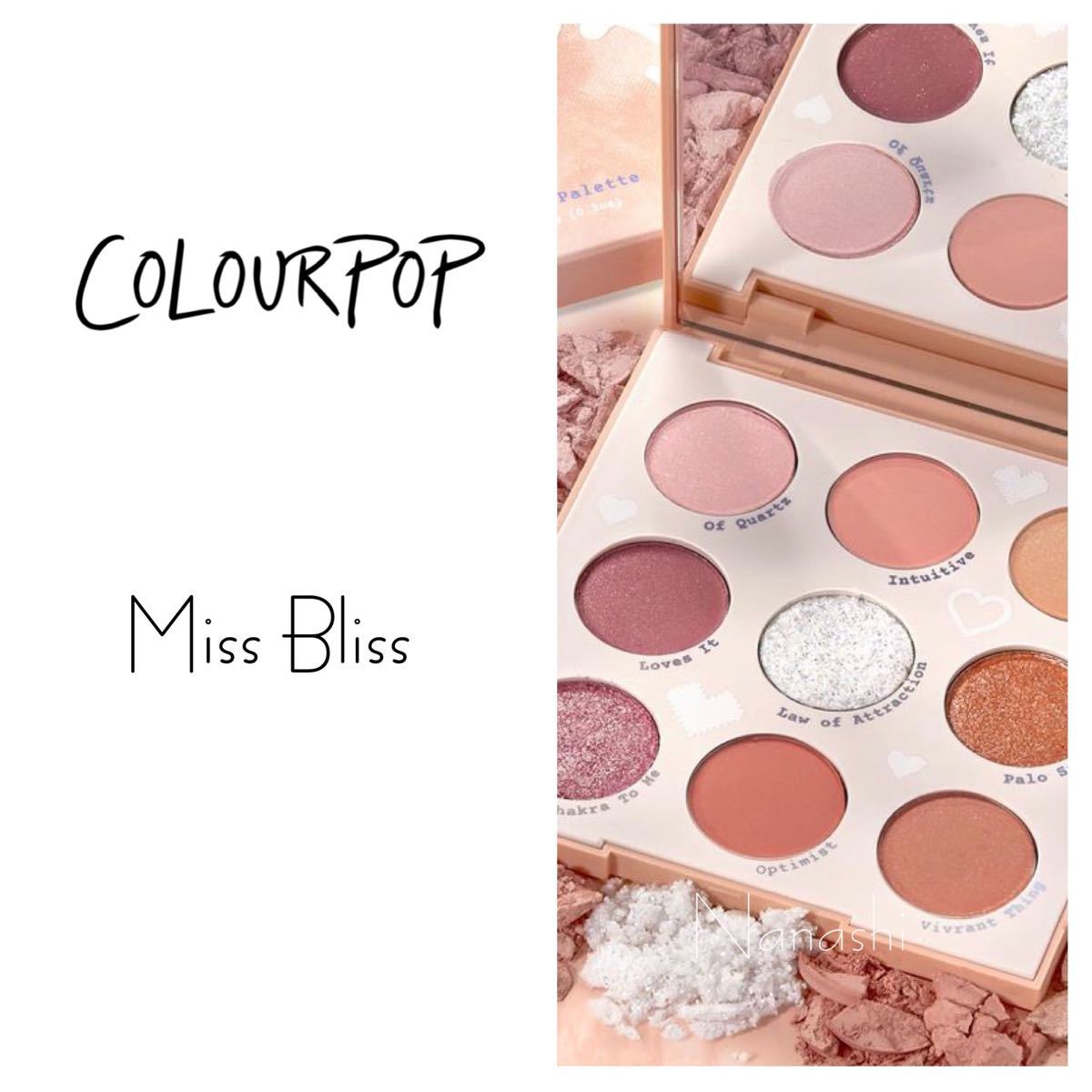 Colourpop eyeshadow palette miss bliss カラポ　アイシャドウパレット