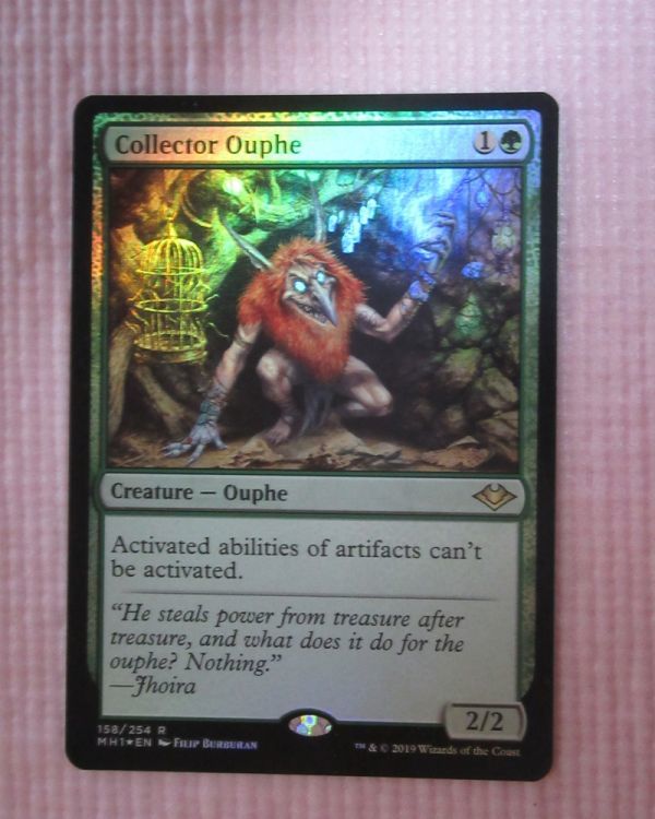 mtg　foil　英語版　MH1　溜め込み屋のアウフ/Collector Ouphe　1枚まで　即決　No.1_画像1