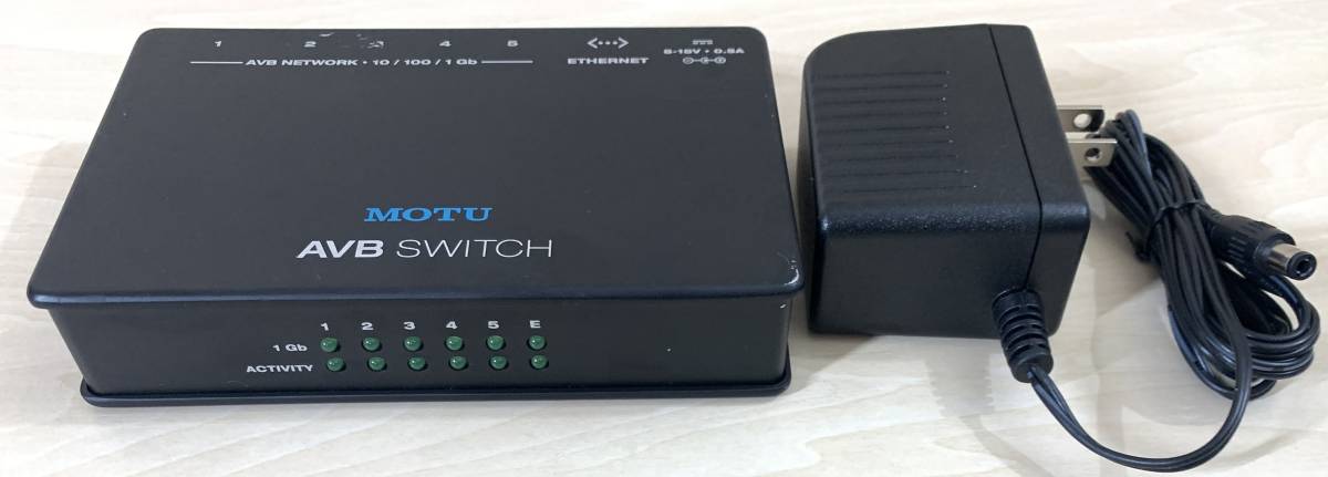 動作品 MOTU AVB SWITCH TSN対応 本物◆ スイッチ スイッチングハブ モツ 好きに Ethernet拡張