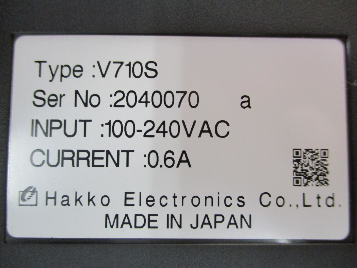 HAKKO Electronics 発紘電機 V710S タッチパネル HAKKO Electronics 発紘電機 V710S タッチパネル