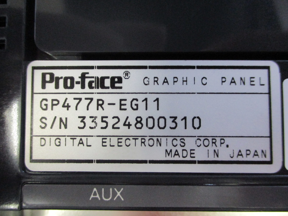 PRO-FACE プログラマブル表示器 GP70/50/30/10シリーズ GP477R-EG11