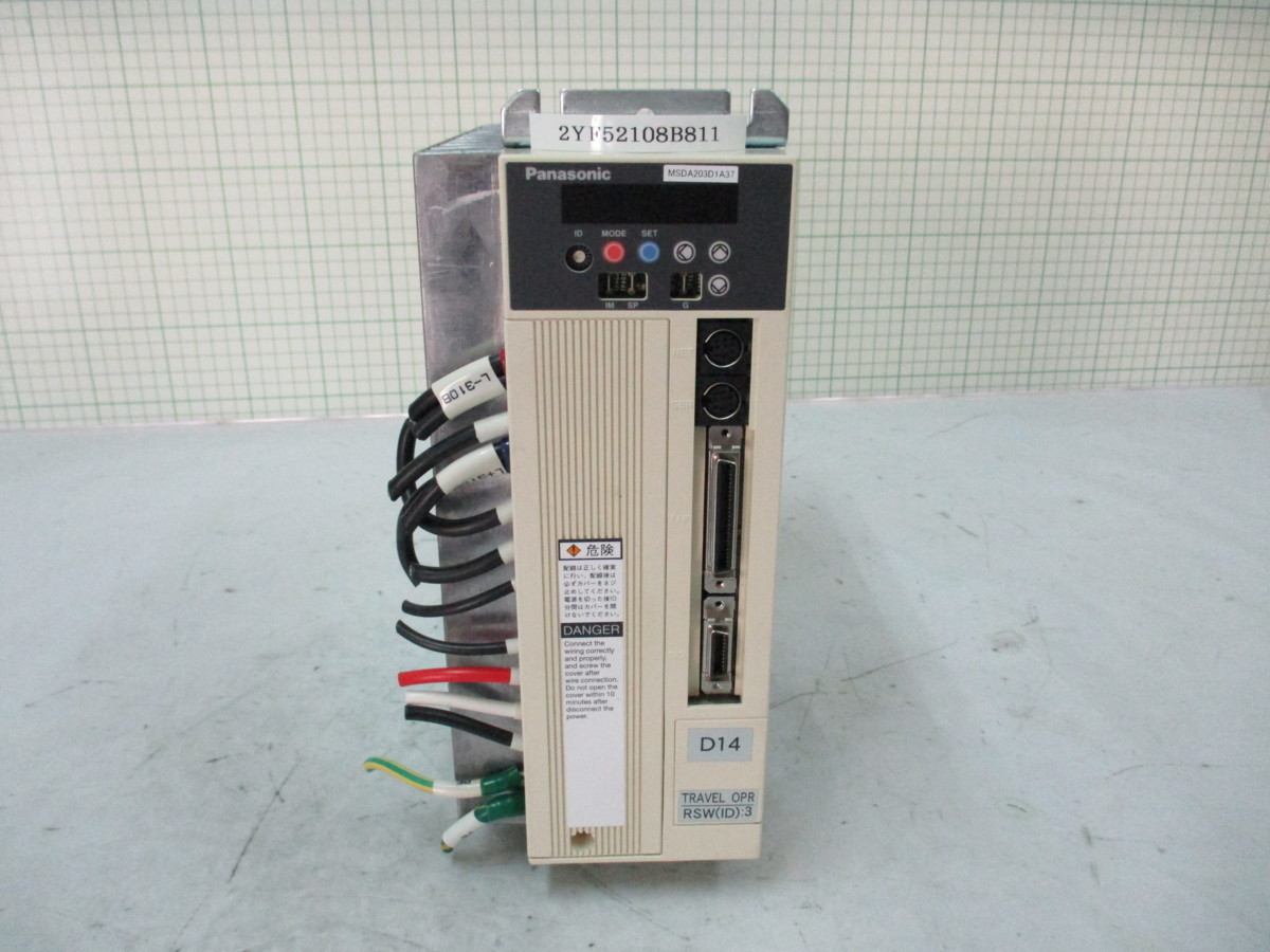 Panasonic AC SERVO DRIVER MSDA203D1A37 200-230V 100V albasaude.com.br