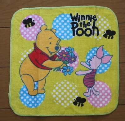 【未使用】デズニーミニタオル(Winnie the Pooh) (B)_画像1