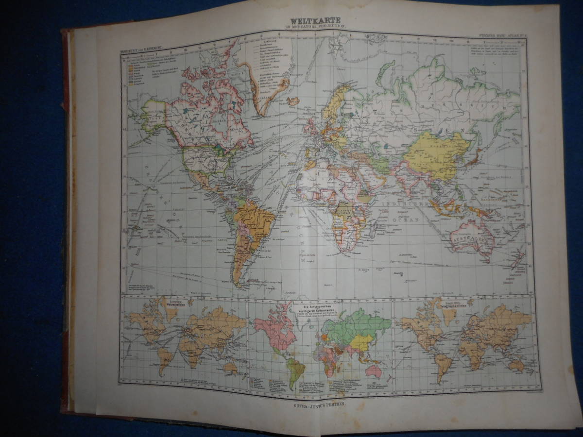 即決 アンティーク、天球図、Astronomy,星図、彩色世界地図1905 即決 アンティーク、天球図、Astronomy,星図、彩色世界地図1905