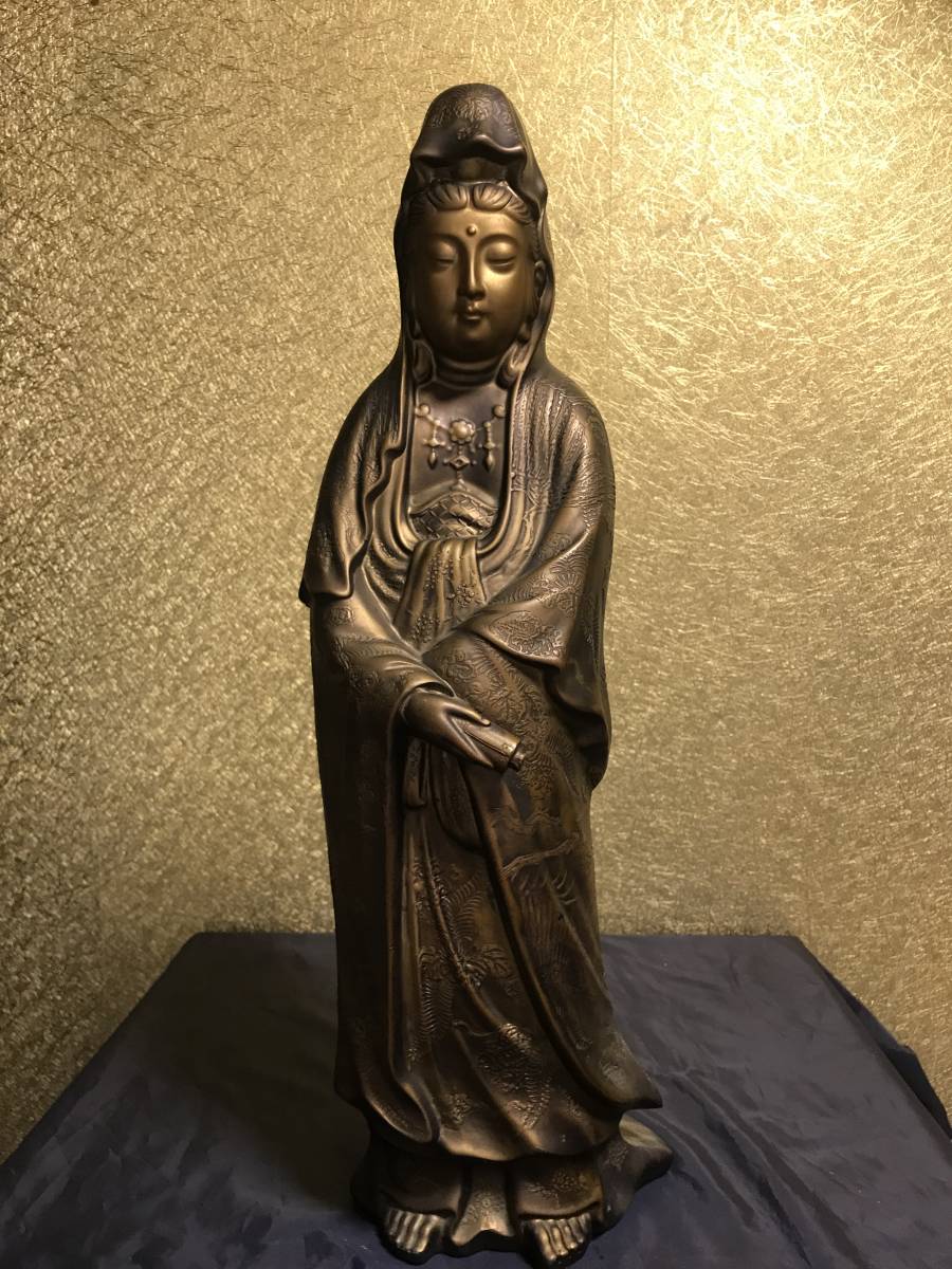 仏教美術 仏像 観音菩薩 古い 置物 アンティーク | JChere雅虎拍卖代购