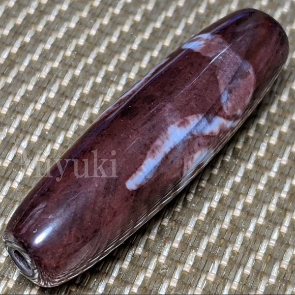 御幸天珠 AW07913 希少 鳳凰眼天珠 2眼天珠 浮龍二眼天珠 浮龍2眼天珠 ...