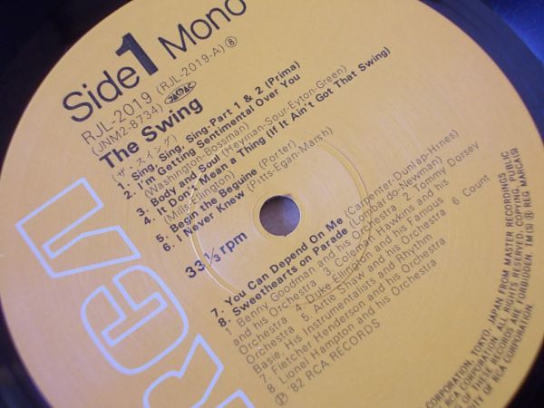 P6597　即決　LPレコード　グレン・ミラー/ベニー・カーター他『ザ・スイング』　国内盤　2枚組_画像3