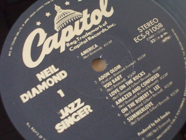 P6652 prompt decision LP record Neal * diamond [ Jazz * singer ] domestic record original * soundtrack 