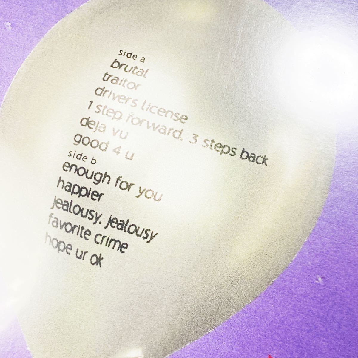 限定盤レコード Olivia Rodrigo Sourオリヴィア  サワー LP Transparent Violet Vinyl