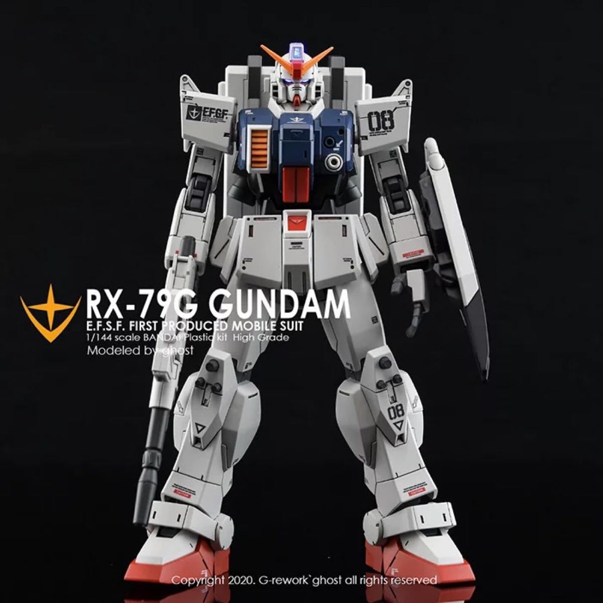 HGUC 1/144 第08MS小隊 陸戦型ガンダム 専用蛍光水転写式デカール