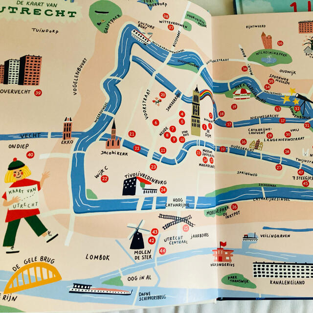 [ книга с картинками ] английская версия yutorehito Miffy bruna Голландия Utrecht карта гид 
