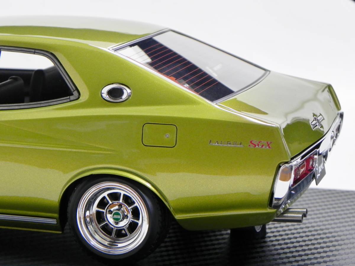 IG 2402 1/18 日産 ローレル グリーンメタリック イグニッションモデル ブタケツ ハヤシストリート Nissan Laurel 2000SGX (C130) Green_画像7