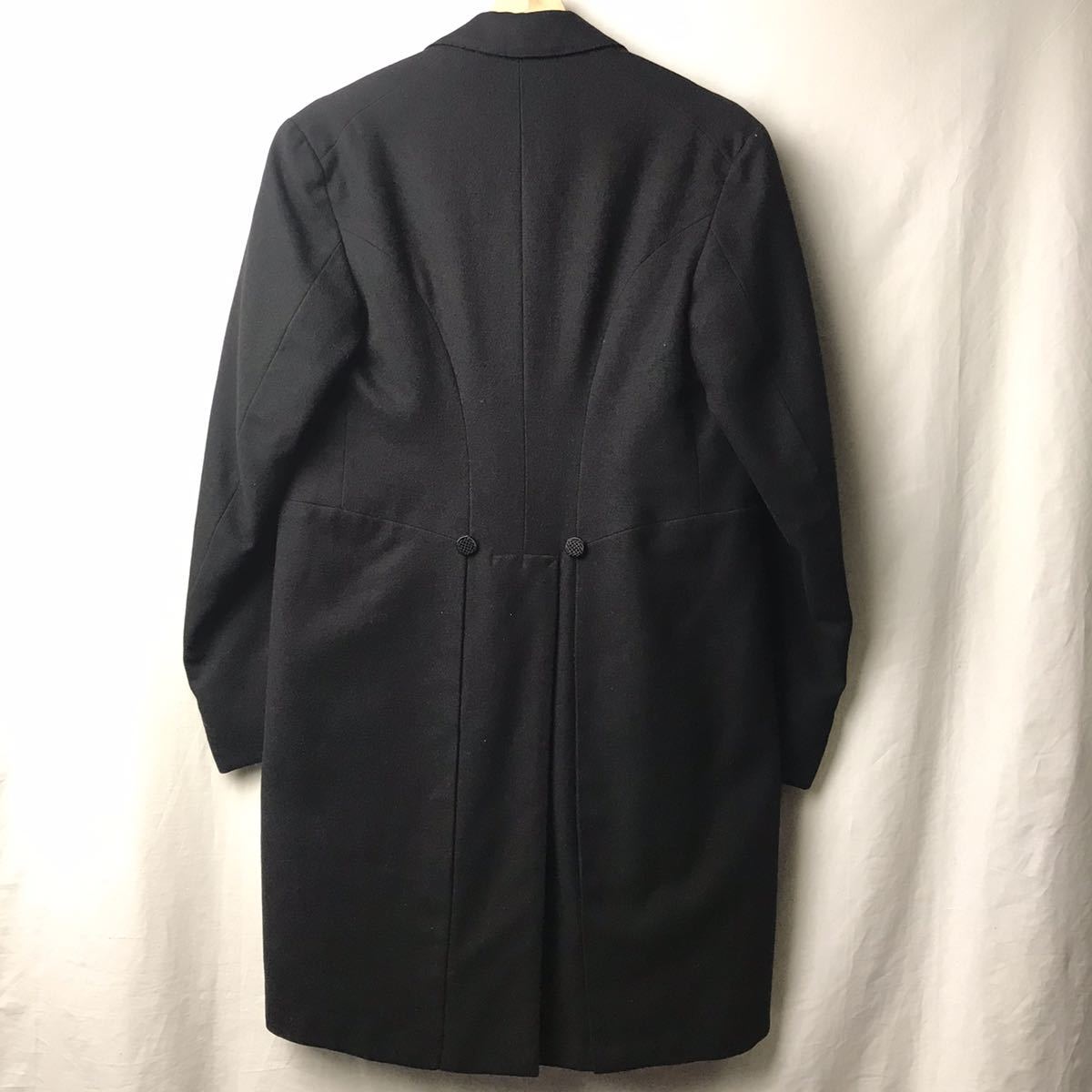 30s40s50s Vintage Buberry\'s Burberry bi spoke f lock coat tailcoat black mint condition 