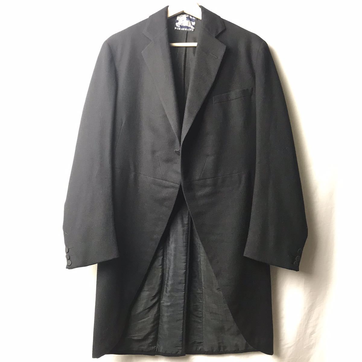 30s40s50s Vintage Buberry\'s Burberry bi spoke f lock coat tailcoat black mint condition 