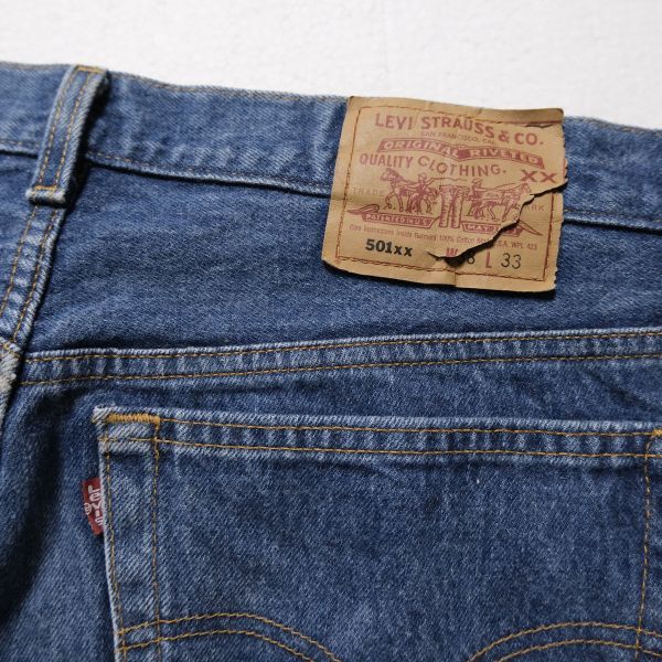 90's USA製 Levi's リーバイス 501 デニムパンツ (w38xL33 実寸 90's USA製 Levi's リーバイス 501 デニムパンツ (w38xL33 実寸