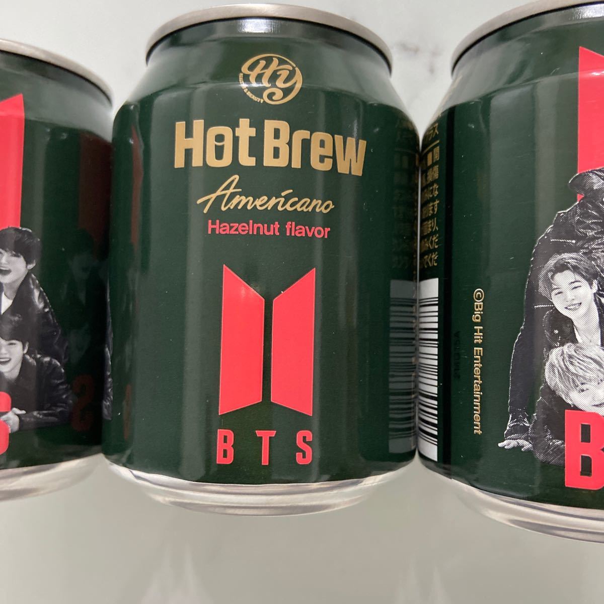 BTS 缶コーヒー ホットブリュー アメリカーノ ヘーゼルナッツ　3本セット
