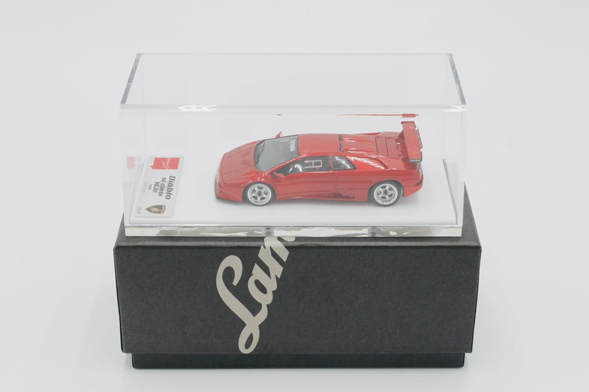 メイクアップ/アイドロン 1/43 ランボルギーニ ディアブロ SE30 Corsa PO.01 1995 キャンディレッド (限定25台、シリアルナンバー入り)