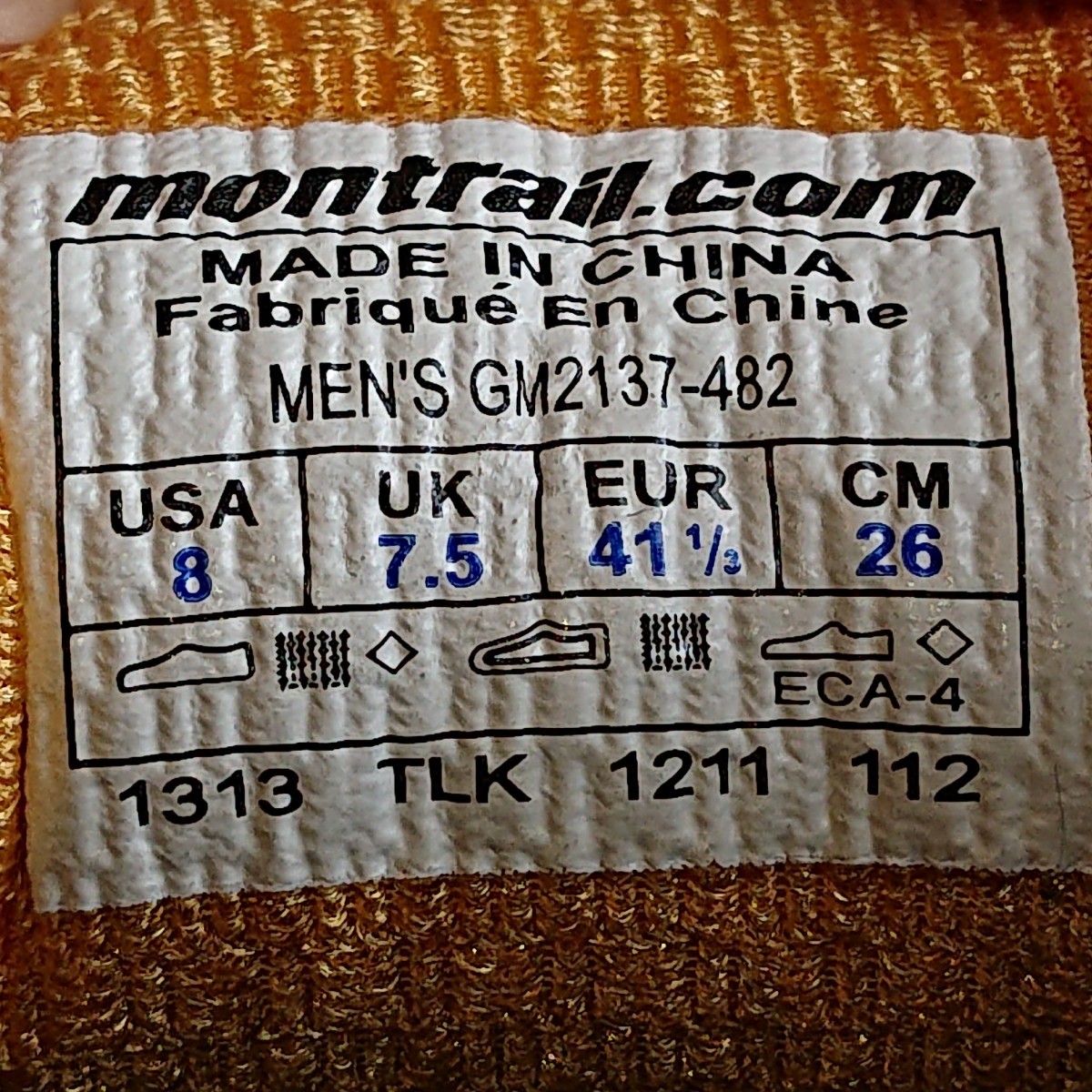 モントレイル　montrail MEN'26.0CM トレイルランニングシューズ　