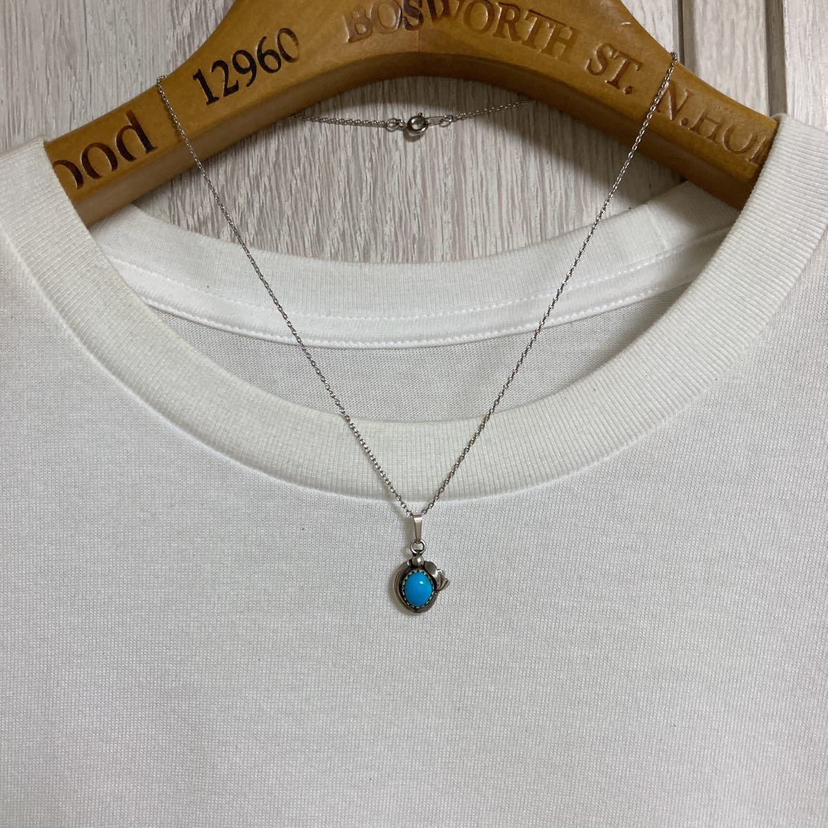 インディアンジュエリー ナバホ族 RL Sterling ターコイズ