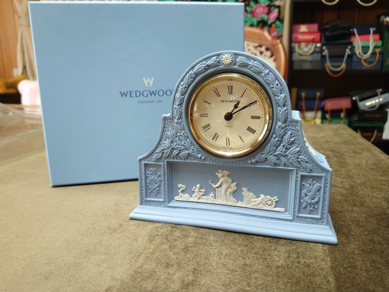 美品!WEDGWOOD 【ウェッジウッド】 ジャスパー ペール ブルーマントル