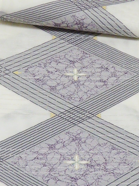 大特価　最高級　西陣織　夏　袋帯　御仕立て付き　織紫苑_画像3