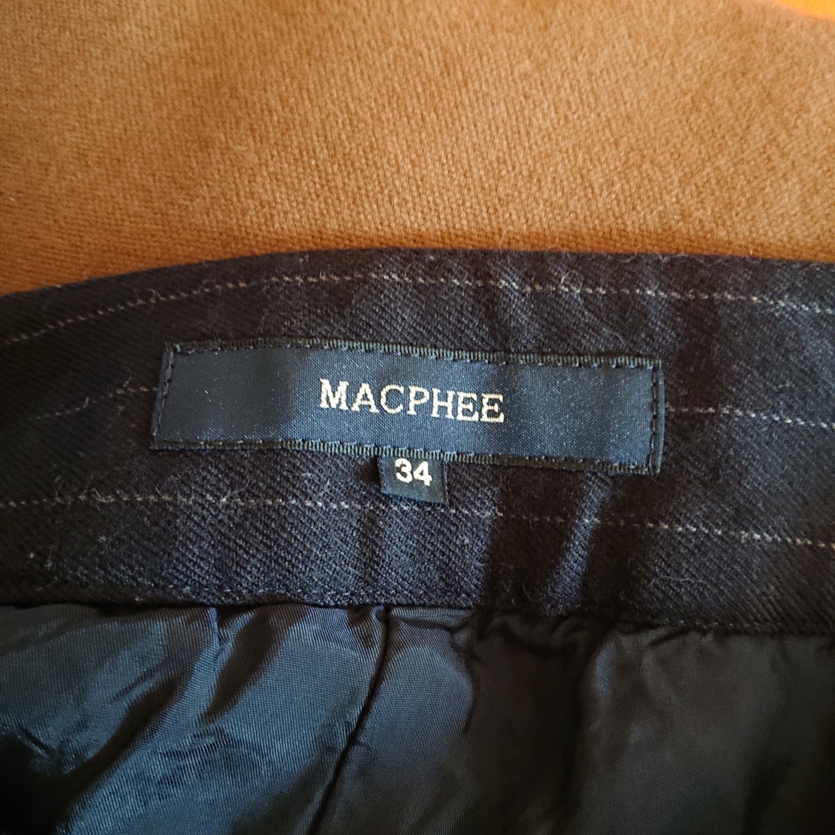 【MACPHEE】マカフィー ピンストライプショートパンツ サイズ34