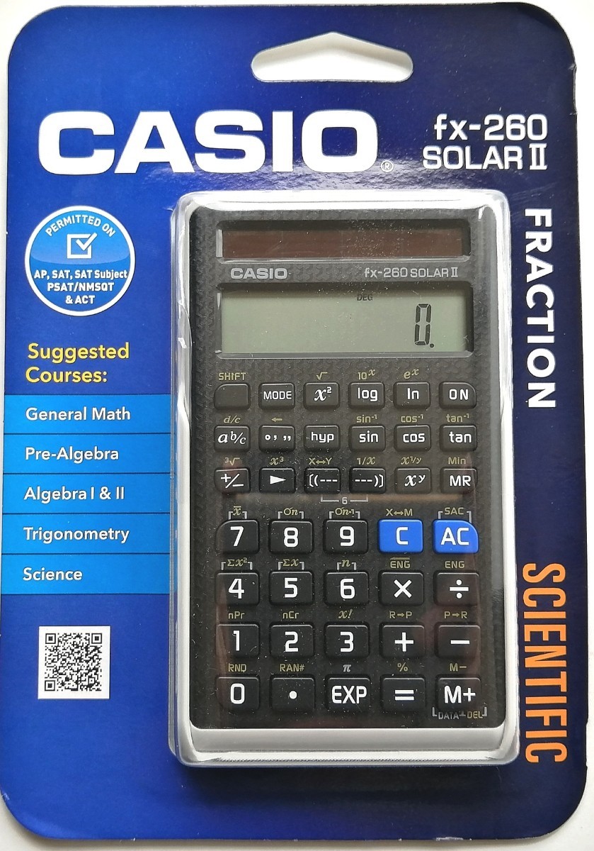 CASIO (カシオ) 関数電卓 fx-260 SOLAR Ⅱ ブリスターパッケージ 未開封品