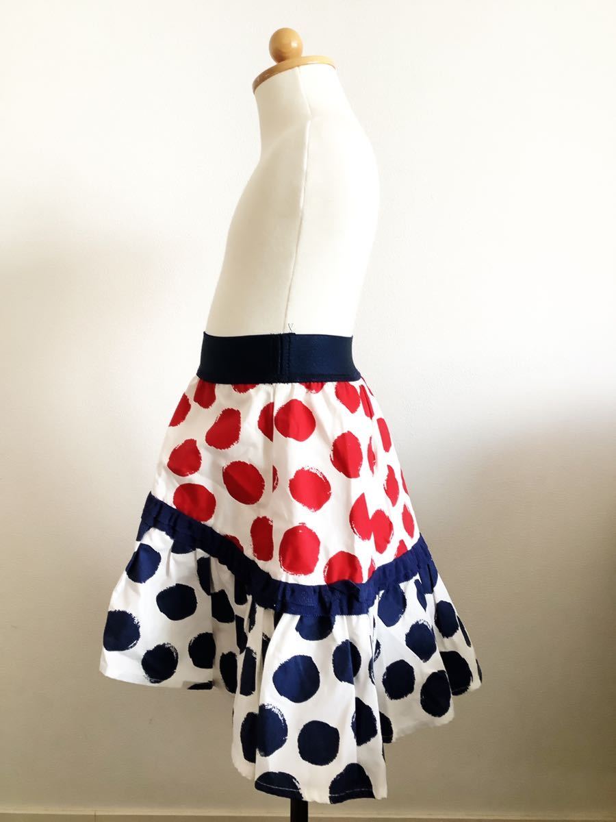  Kids baby 90[MONNALISA]mona Liza Италия производства точка рисунок хлопок юбка 