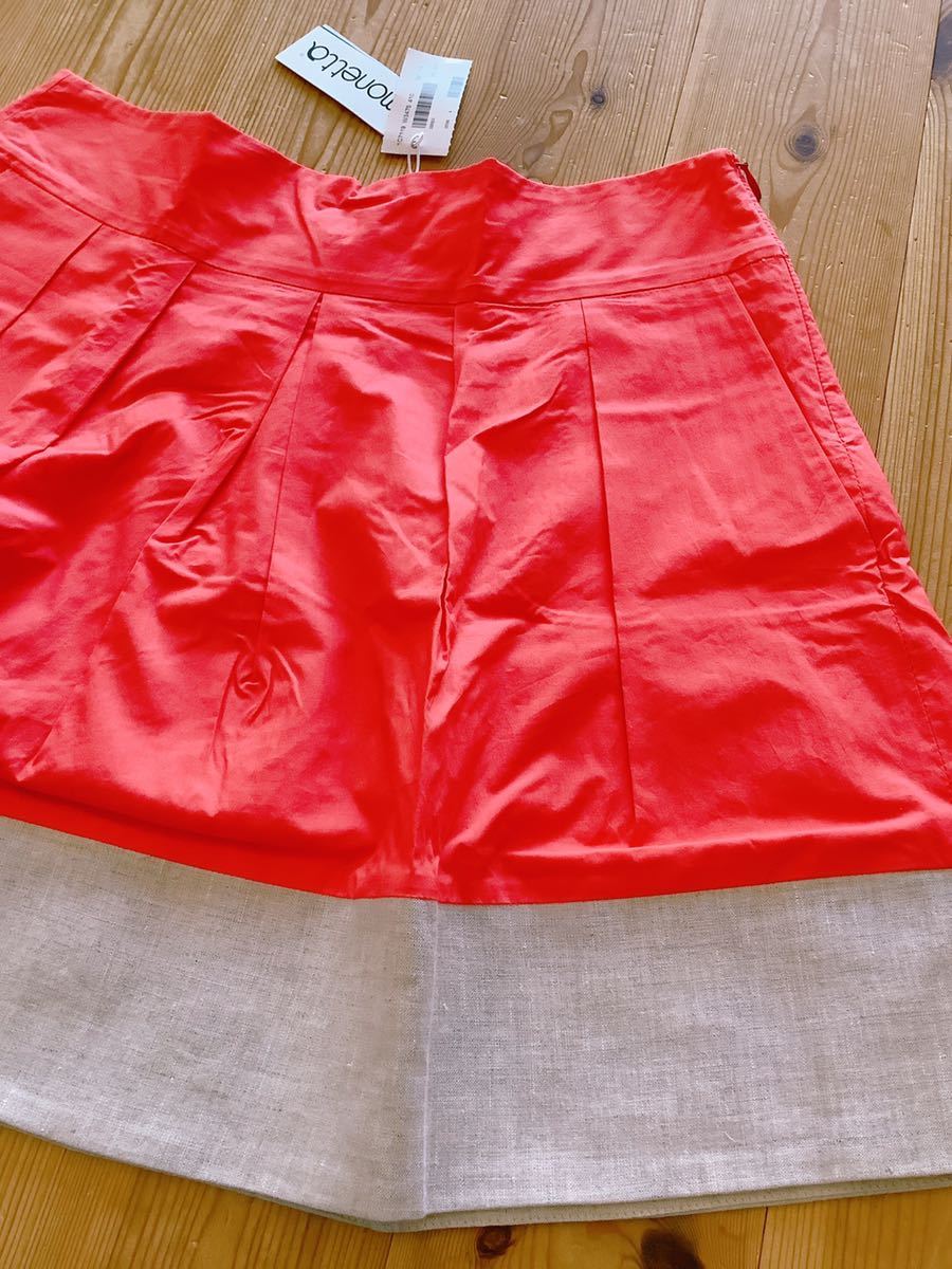 Junior / женский M[SIMONETTA] Simonetta two цветный хлопок юбка 
