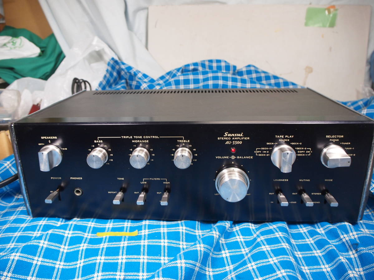 SANSUI サンスイ AU-5500 プリメインアンプ 完動品 17-2 【3ヶ月保証
