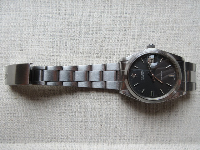 ロレックス 6694 オイスターデイト プレシジョン 34mm ブラック 腕時計（中古）_画像5