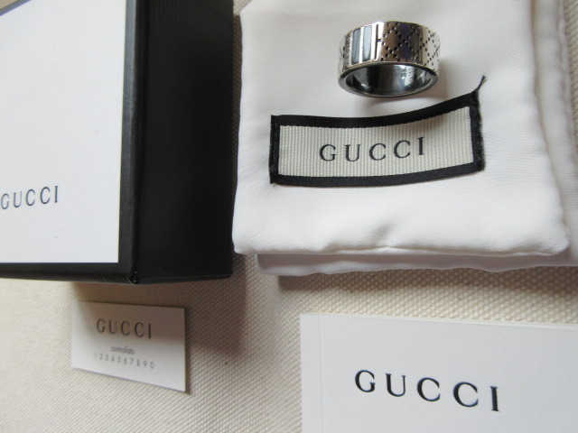 GUCCI グッチ GG スネーク シルバーリング美品 箱 保存袋付き-