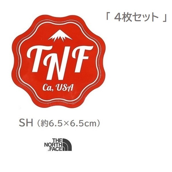 TNF Print Sticker NN32229 SH ノースフェイス ステッカー 新品 防水素材 ＜ 4枚セット ＞