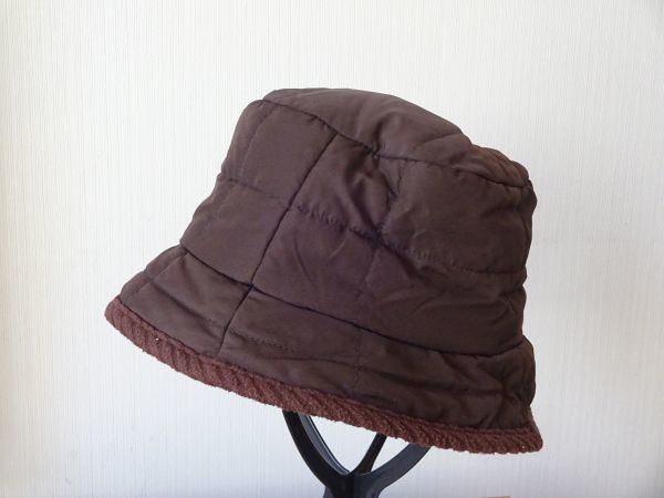 ◯レディースハット◯婦人用 ブラウン色 商い リバーシブル 最大68%OFFクーポン キャップ バケット帽子 美品 サイズ５７cm 帽子