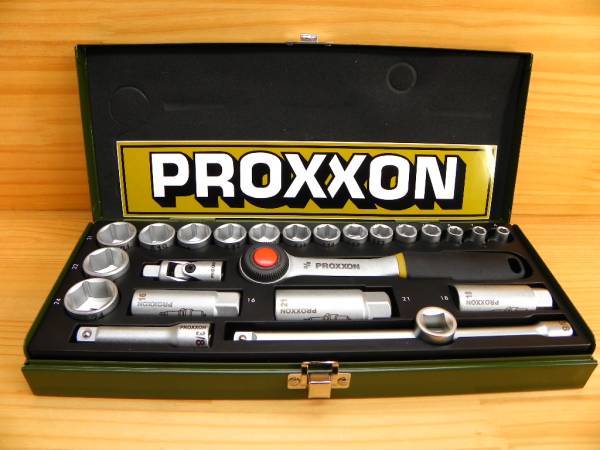 当季大流行 プロクソン 3/8(9.5) ソケットレンチ 工具セット 24点 *PROXXON 82110 工具（セット）
