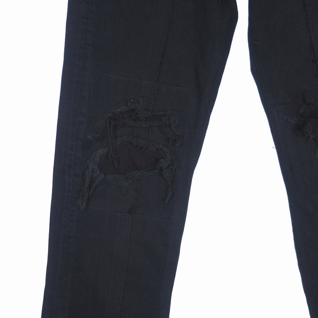 オールドパーク OLD PARK × MINEDENIM マインデニム 21SS 再構築 ダメージ加工 デニム パンツ 5 黒 ブラック メンズ 日本初の マインデニム × デニムパンツ ダメージ加工 再構築 オールドパーク デニム/ジーンズ