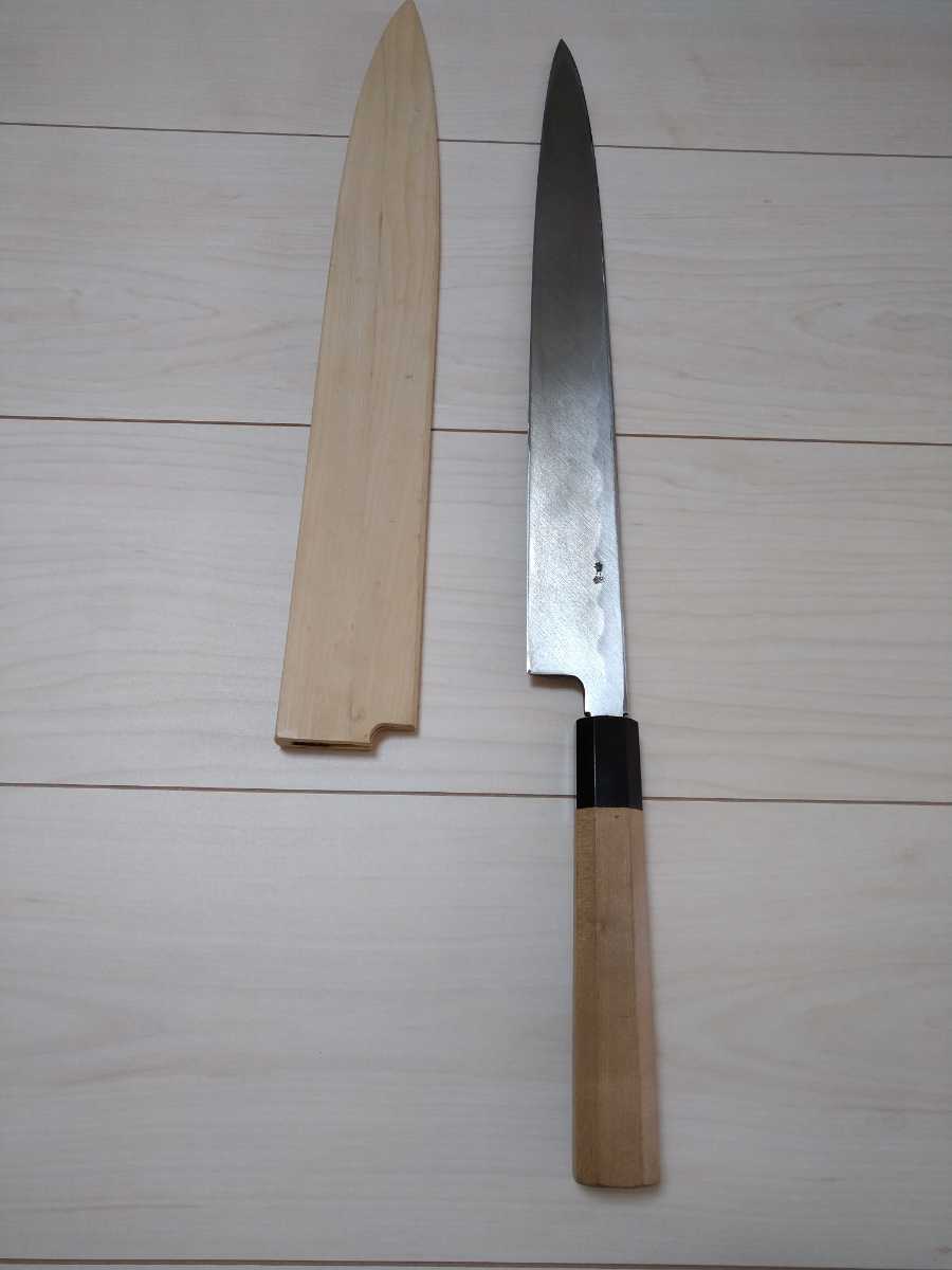 康之 柳刃包丁 刃渡り33cm 青銅ニ