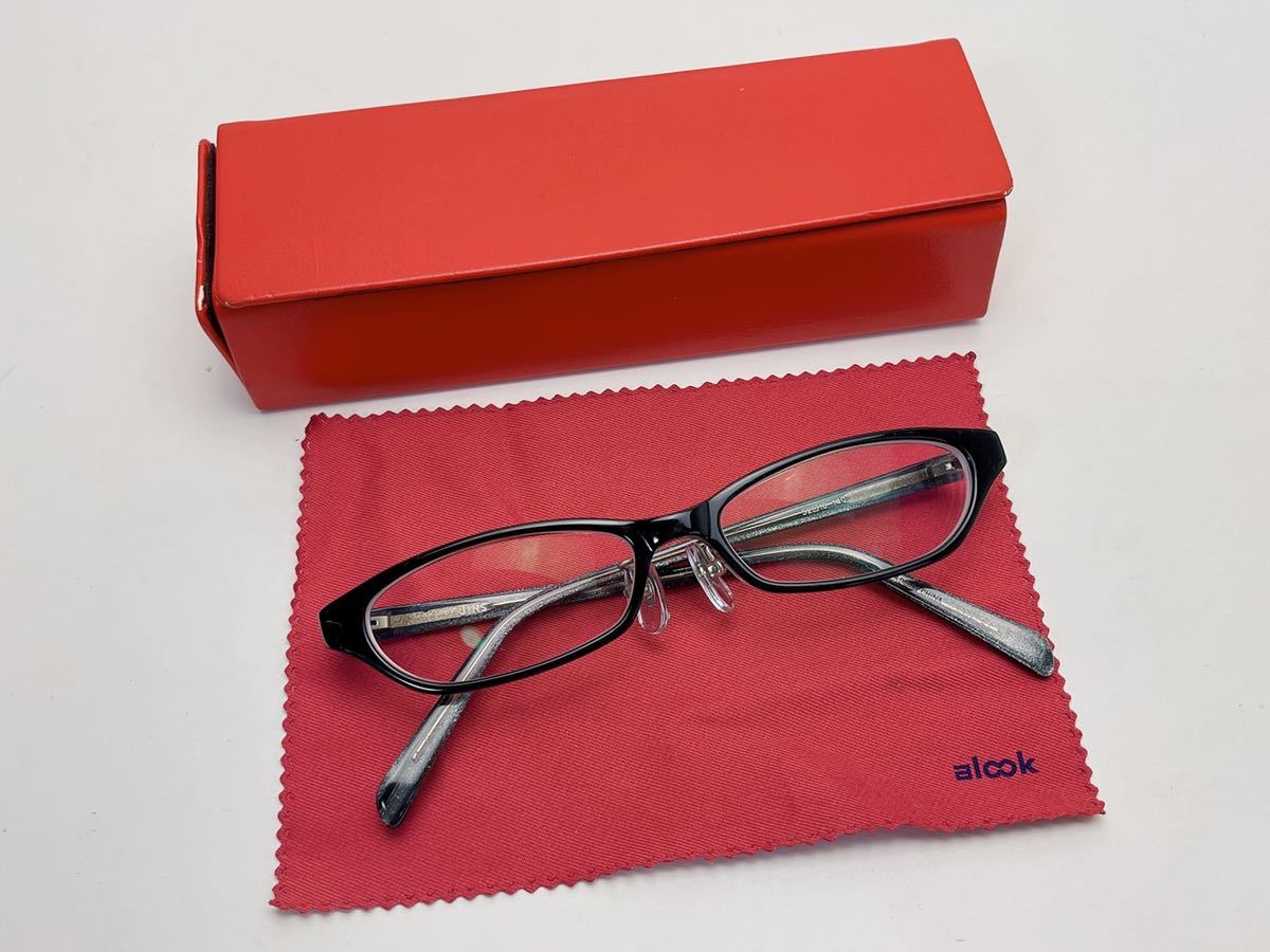 A155 Jins ジンズ メガネ 眼鏡 度入り ケース付き めがね 売買されたオークション情報 Yahooの商品情報をアーカイブ公開 オークファン Aucfan Com
