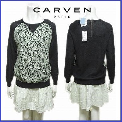 未使用】定価72,600円 カルヴェン CARVEN ワンピース ドレス レース