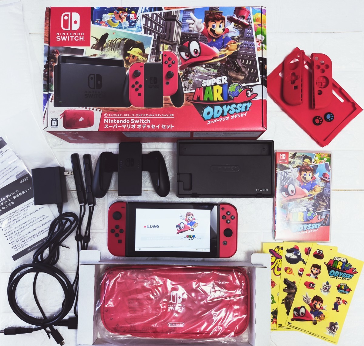 本日限定価格!　ニンテンドースイッチ スーパーマリオ オデッセイセット美品 ソフト&シリコンカバー付