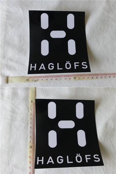  Haglofs HAGLOFS sticker HAGLOFS Haglofs white ground * black ground 2 pieces set large size sticker HAGLOFS haglofs