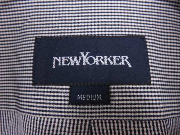 ニューヨーカー　チェック柄　長袖シャツ　長袖ドレスシャツ　M_画像2