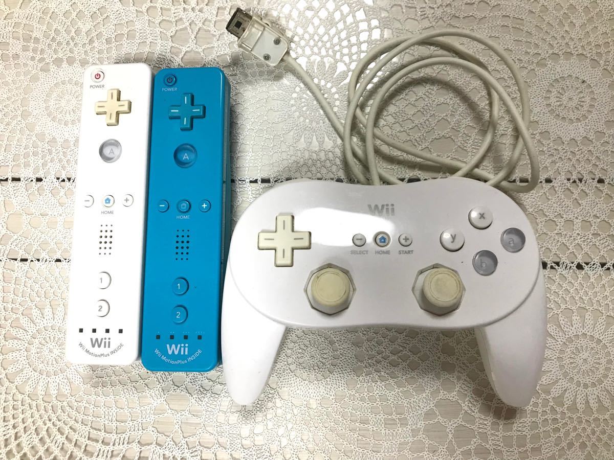 Wii Wiiリモコン　コントローラー　3点セット　中古