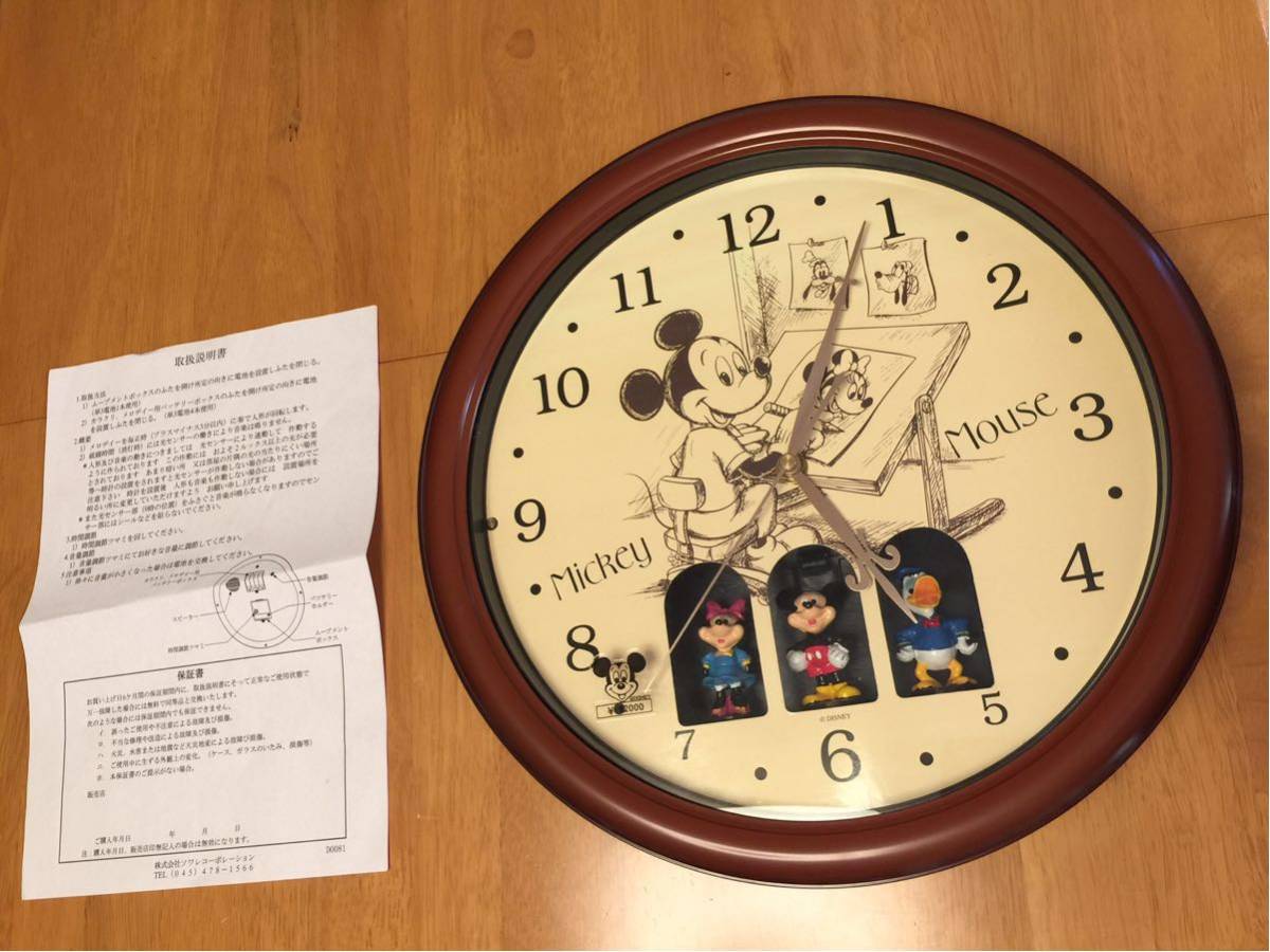 No700 ディズニー からくり時計 Disney Wall Clock 壁掛け時計 箱 入り 取説付 み 一般 売買されたオークション情報 Yahooの商品情報をアーカイブ公開 オークファン Aucfan Com