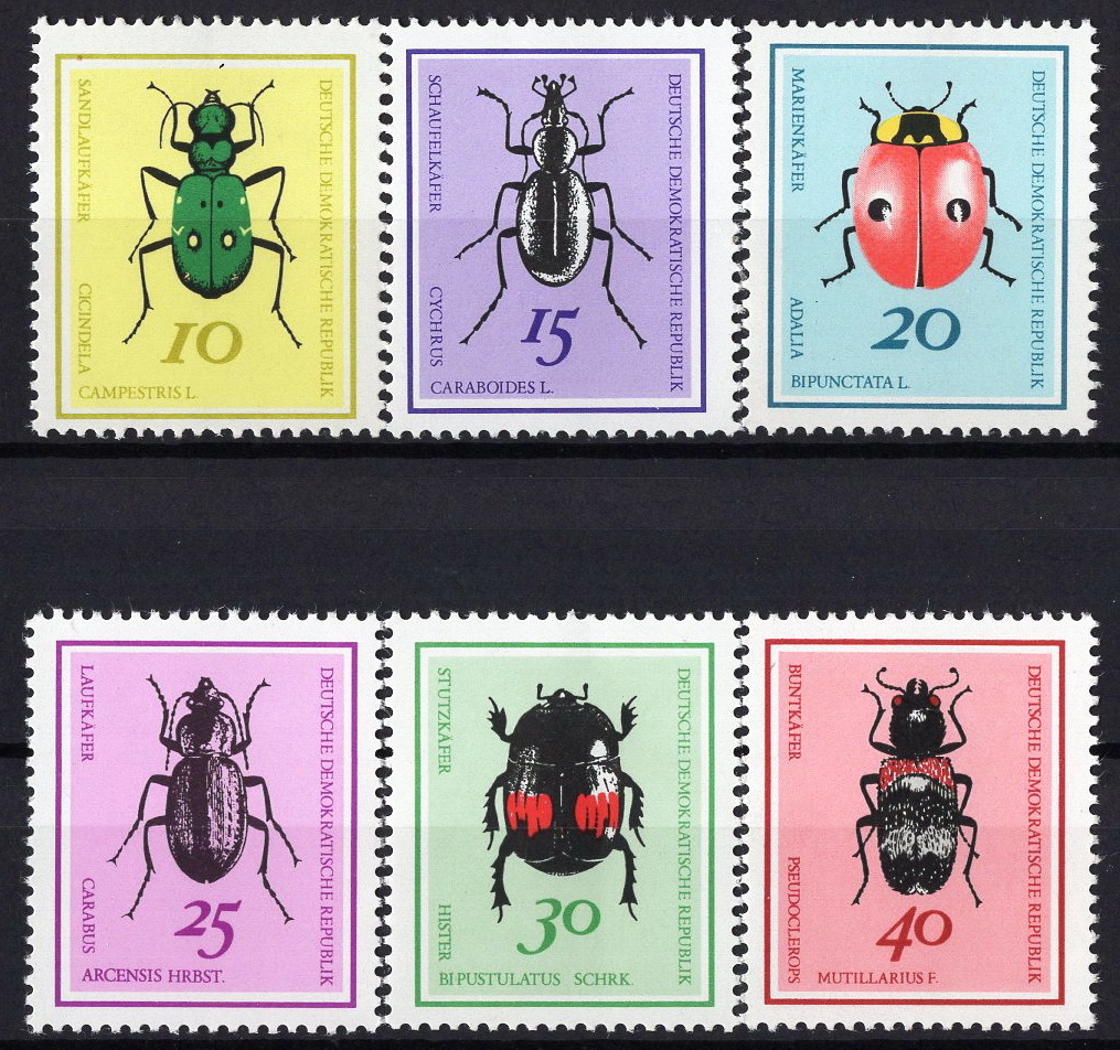 *1968 year East Germany - [ insect ]6 kind . unused (MNH)(SC#1048-1053)*ZU-488