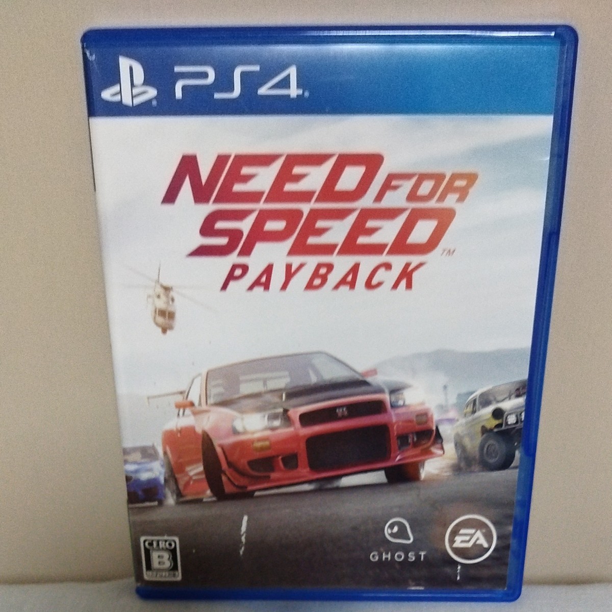 PS4　 NEED FOR SPEED PAYBACK　ジャケいたみ　ニード・フォー・スピード ペイバック